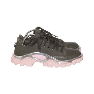 Adidas x Raf Simons, Sneaker, Größe: 38 2/3, model: olive, Grün/Pink/Silber #G28