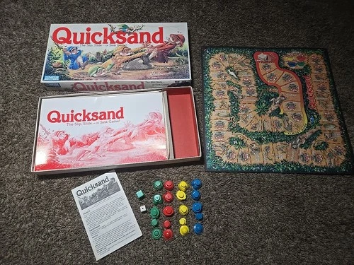 Quicksand The Board Game COMPLETE Parker Brothers 1989 Vintage 1989