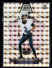 Nate Wiggins 2024 Panini Mosaic #330 Mosaic Baltimore Ravens NFL Card