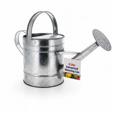 5 Litre Galvanised Metal Watering Can Indoor Outdoor Gardening Tool (1 Pack)