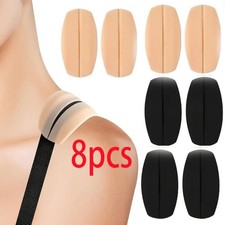 8 x Silicone Bra Strap Cushions Holder Women Shoulder Pads Push up Soft Adhesive