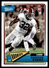 2018 Panini Classics Rashaan Evans Rookie Baltimore Ravens #240