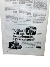1983 U-Haul Guarantee Vintage Print Ad Truck Moving Storage Authentic Original
