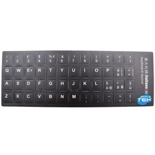 Keyboard Stickers IT For Italian Layout It Laptops Black Matte