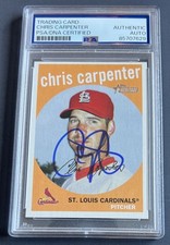2008 Heritage Chris Carpenter Auto Autograph Signed Card Rare PSA