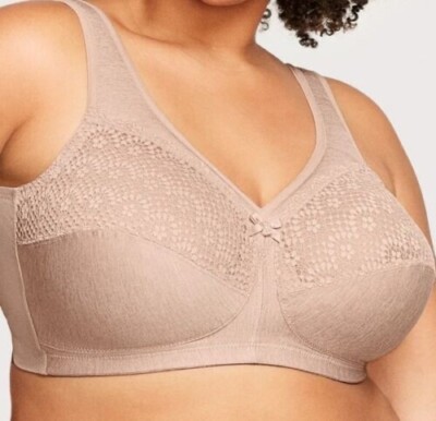Glamorise 1064 Magic Lift Wireless Moisture Control Beige 42B