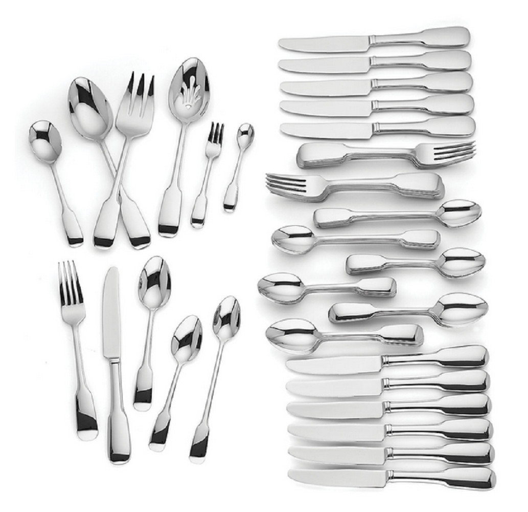 Lenox Lakedale 72 PC Flatware Set Service For 12 With 12PC Hostess Set 18/10 NEW