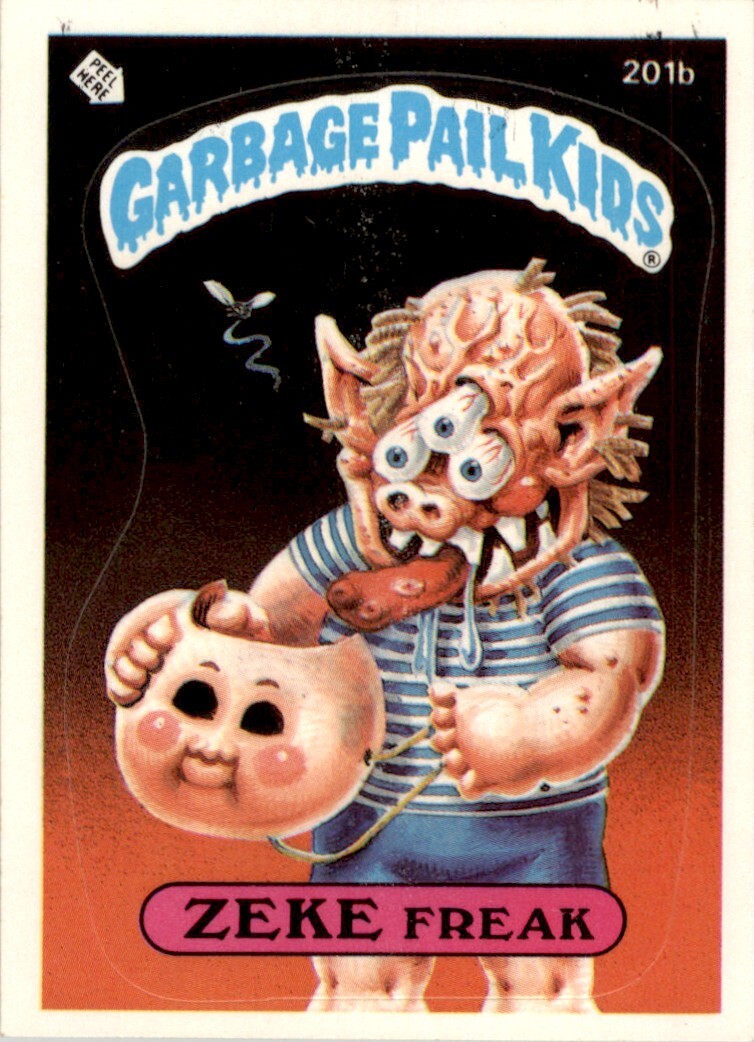 1986 Garbage Pail Kids Series 5 Zeke Freak #201B Near Mint