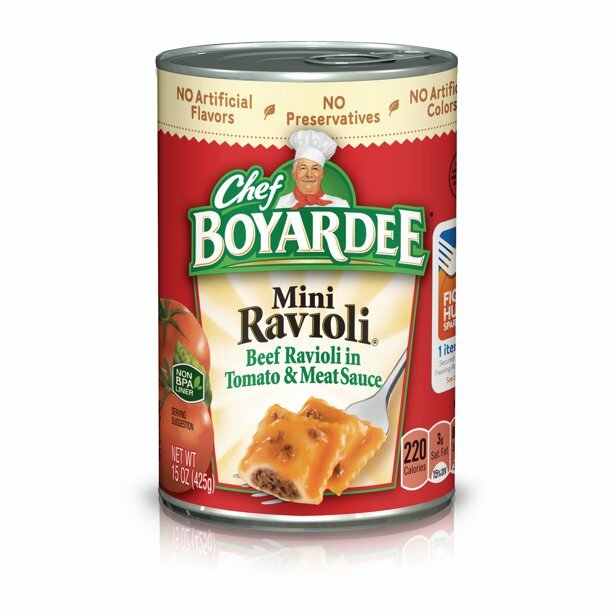 * VENTA DE STOCK* MINI RAVIOLIS DE CARNE DE RES CHEF BOYARDEE - Latas de 15 OZ - ENTREGA GRATUITA