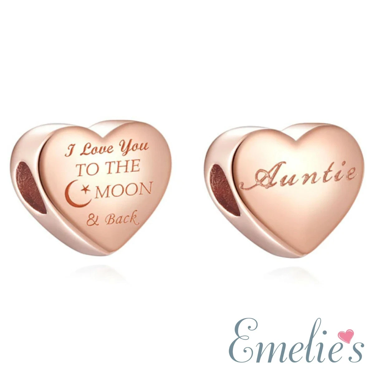 I love you to the online moon and back bracelet rose gold