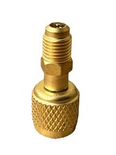 HVAC R32 Reverse Thread 1/4” Female, 1/4” Male Adapter For A2L R454B/R32 Tanks