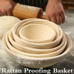 Bread Proofing BASKET Banneton Brotform Dough Rising Rattan Basket Round OvalNEW