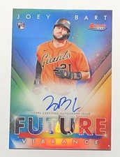 JOEY BART ROOKIE ON CARD AUTO FUTURE VIBRANCE BLUE REFRACTOR /150