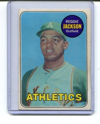 1969 Topps Reggie Jackson Rookie RC Oakland Athletics #260 VGEX (b)