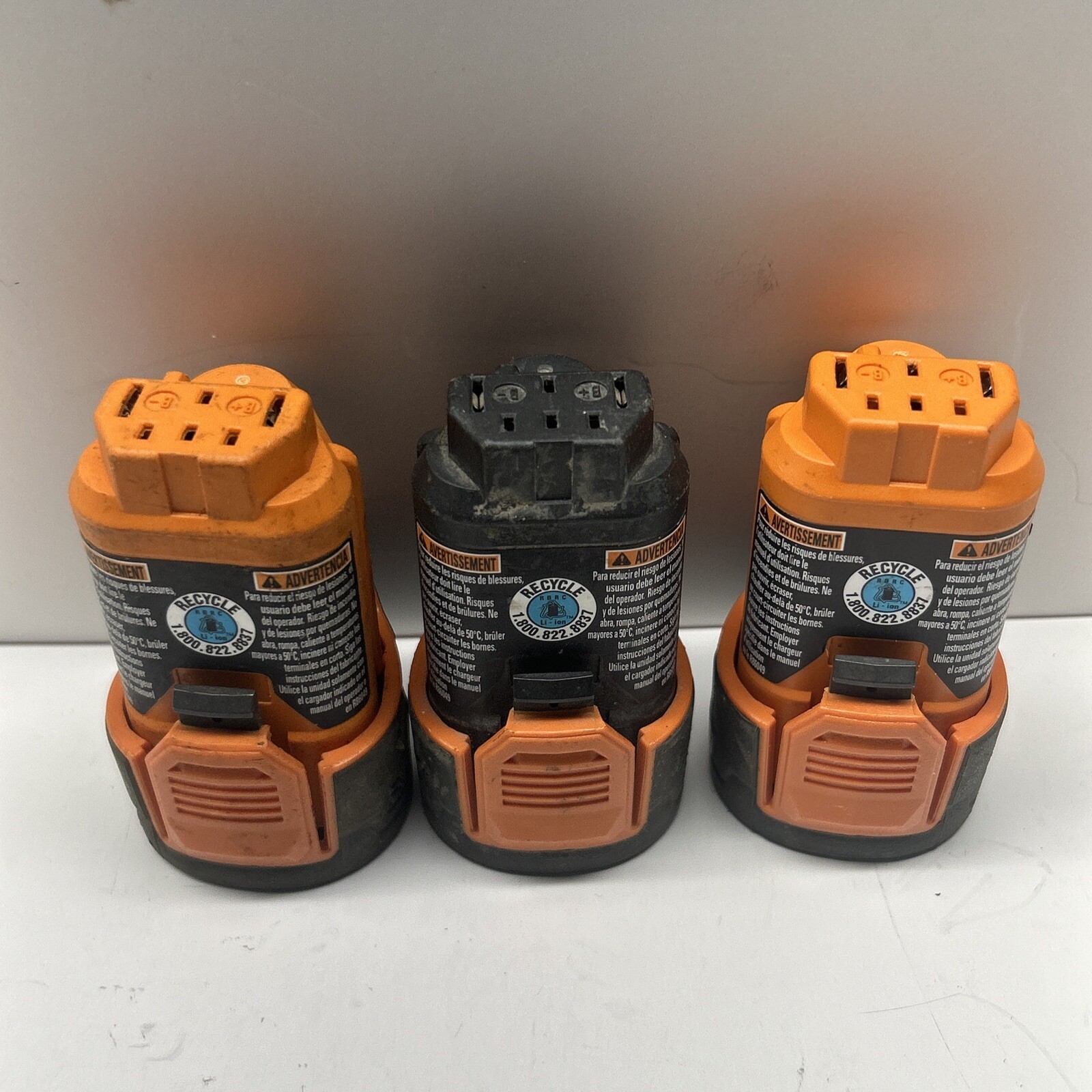 RIDGID 12V 2.0Ah Hyper LithiumIon Battery R82048 Lot 3 for parts only or repair eBay