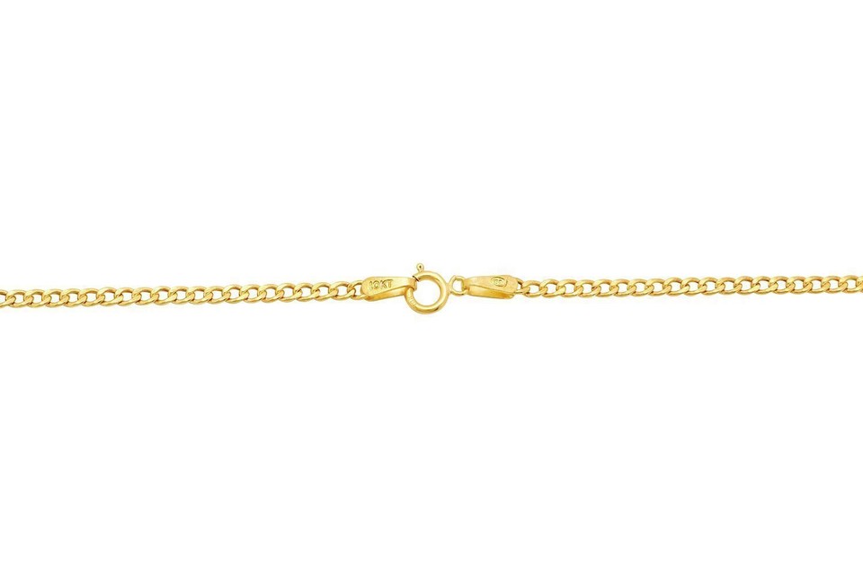 Catena Cubana Nuragold Italian Bracciale In Oro Giallo 14k Pavé - Catena Cubana Con Taglio Diamante, Lunghezze 7-9 Pollici Catena Cubana Pavé Oro - Foto 3