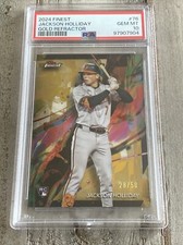 2024 Topps Finest Jackson Holliday Gold Refractor 28/50 PSA 10 Pop 8 🔥🔥🔥🔥🔥