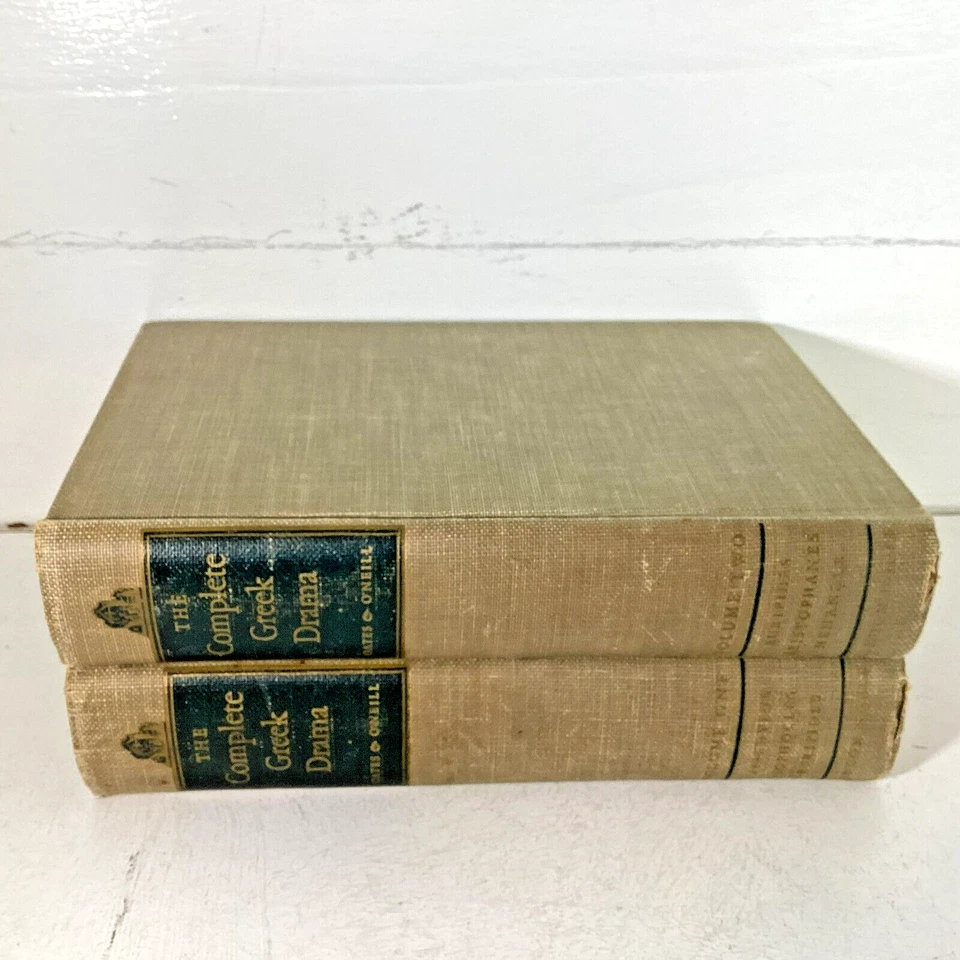 The Complete Greek Drama Oates & O'Neil 1938 2 Vols 1st Edition G - Image 2 of 4