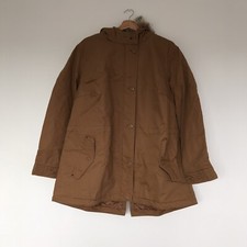 Sheego Womens Brown Long Sleeve Hooded Jacket Size 22 Plus Size