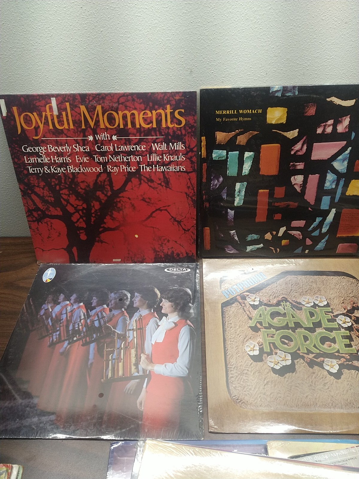 6 Sealed Gospel Vinyl Records - Folk Celebration, Joyful Moments, Agape Force-image