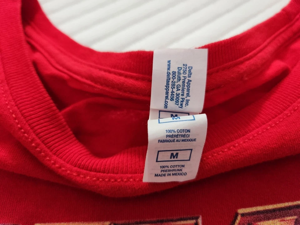 T-shirt Rock Band Red Short Sleeve Medium Unisex - Image 2 of 2