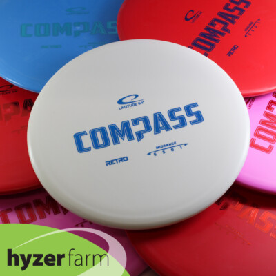 Latitude 64 RETRO COMPASS *pick your weight & color* Hyzer Farm disc golf mid