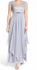 Eliza J Embellished Lace & Chiffon Gown-Size 6 (F# 113 B)