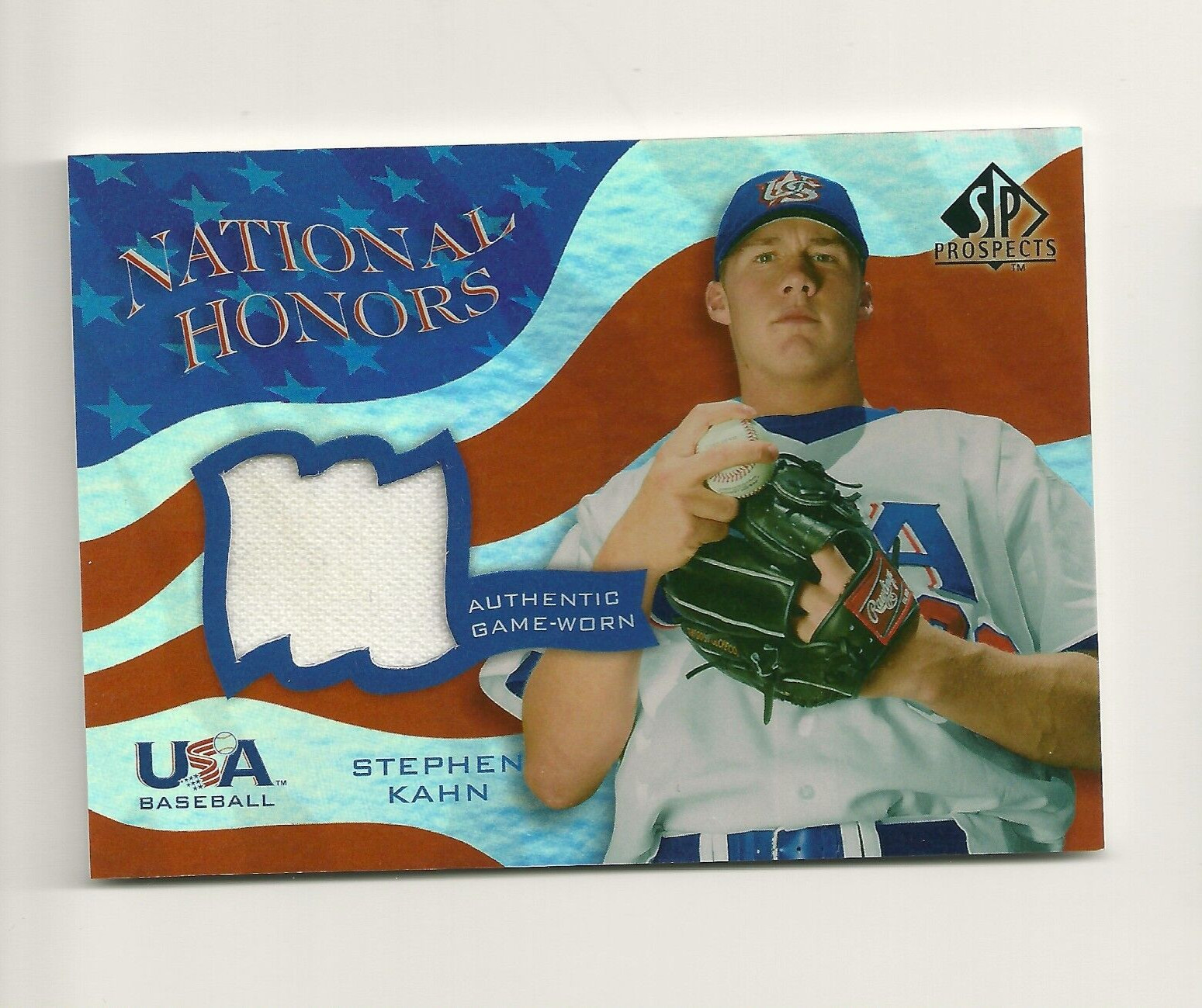 2004 SP Prospects National Honors USA Jersey #SK Stephen Kahn Jersey Mariners
