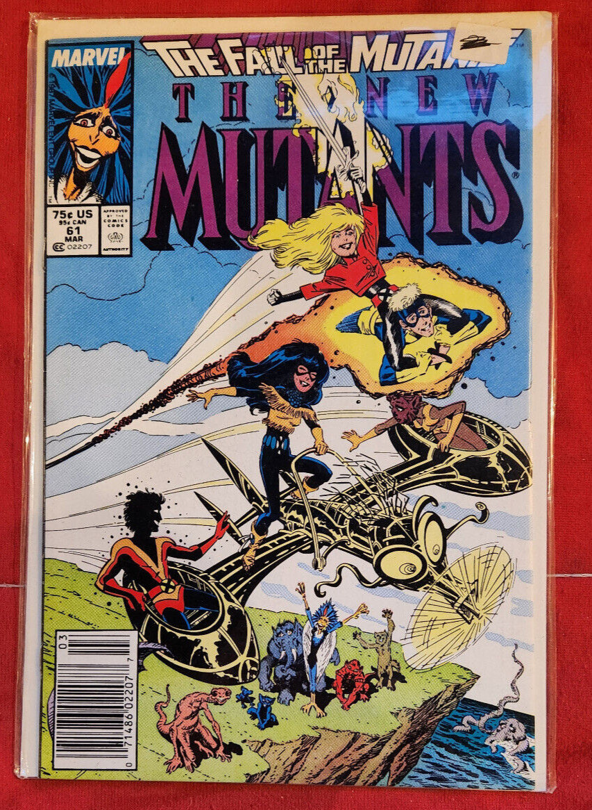 Marvel Comics The New Mutants #61 1988 Newsstand Variant