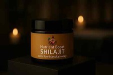 100% Organic Shilijat Resin with RAW MANULA HONEY