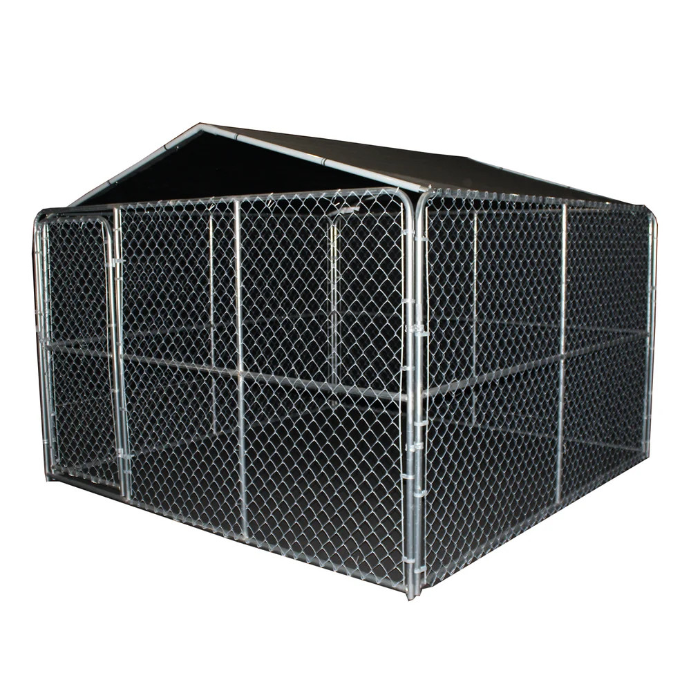 King Canopy Kennel Cover 10' x 10' , 1 3/8 in. Steel Frame, Silver
