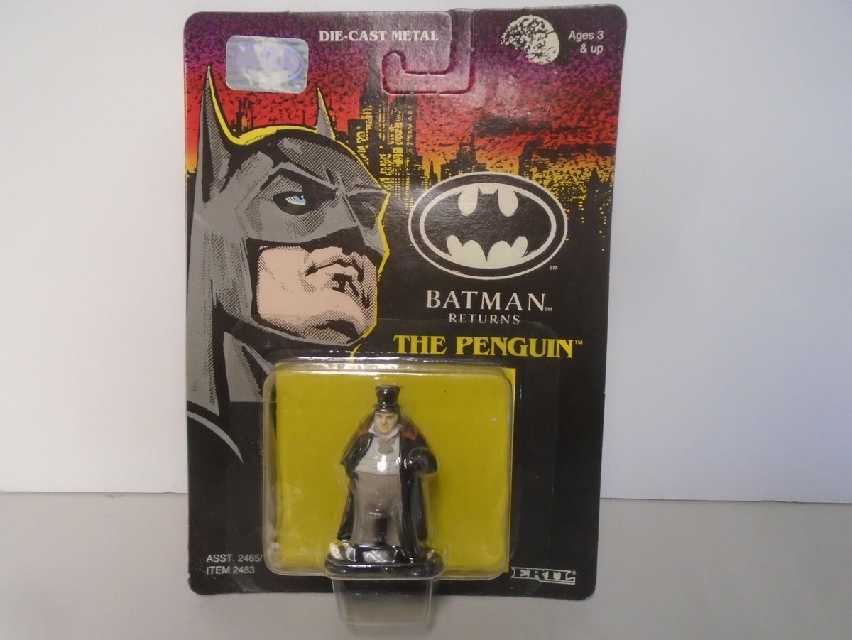 1992 VINTAGE SET OF 5 BATMAN REURNS METAL FIGURES MINT IN SEALED