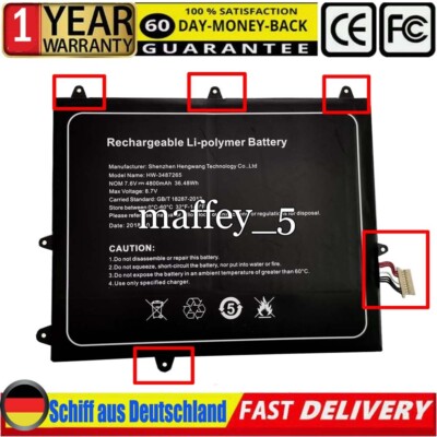 Akku für OTHER TREKSTOR Primebook C11B 3487265P HW-3487265 8.7V 4800mAh DE