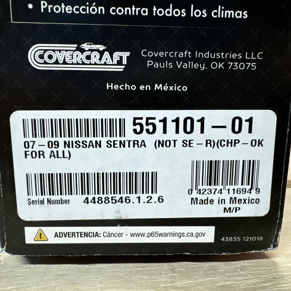 Covercraft LeBra Custom Front End Cover for 2007-2009 Nissan Sentra - Image 4 of 4