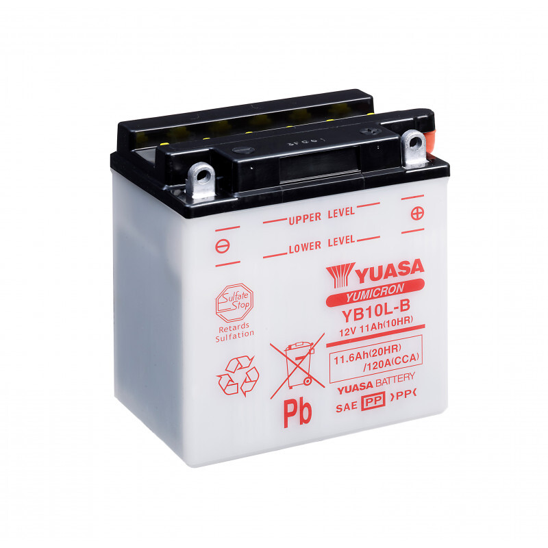 Batterie moto YUASA YB10L-B pour résoudre les démarrages difficiles