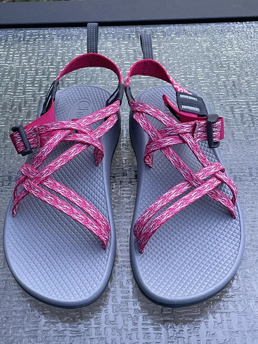 CHACO ZX1 Ecotread Youth Sz 6 Big Kid Pink Gray Hiking Water Sandals WOMEN S 7