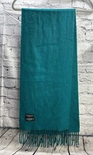 Vintage Christian Dior Monsieur Cashmaire Scarf 100 Acrylic Solid Teal 52  