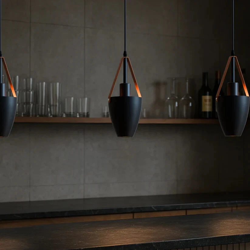 Black Industria Retro Vintage Kitchen Ceiling Pendant Light Hanging Lamp