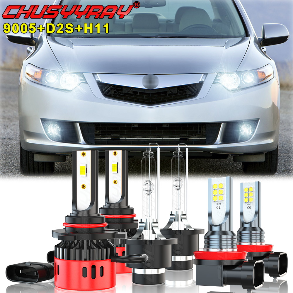For Acura TSX 2009-2014 Combo HID/LED Headlight Hi /Lo Beam Fog Light Bulbs KIT | UK - Foto 11