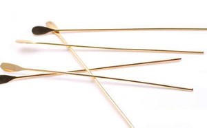 Authentic 100 Designer Gold Plated Headpins 2 Inch 22 Ga