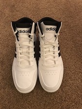 adidas Hoops 3.0 Mid Classic Vintage Shoes in White and Black
