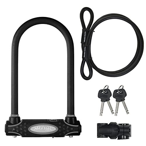 Master Lock Catena Bici U, Ottima per Bicicletta, Bici Elettrica, Bici da Corsa