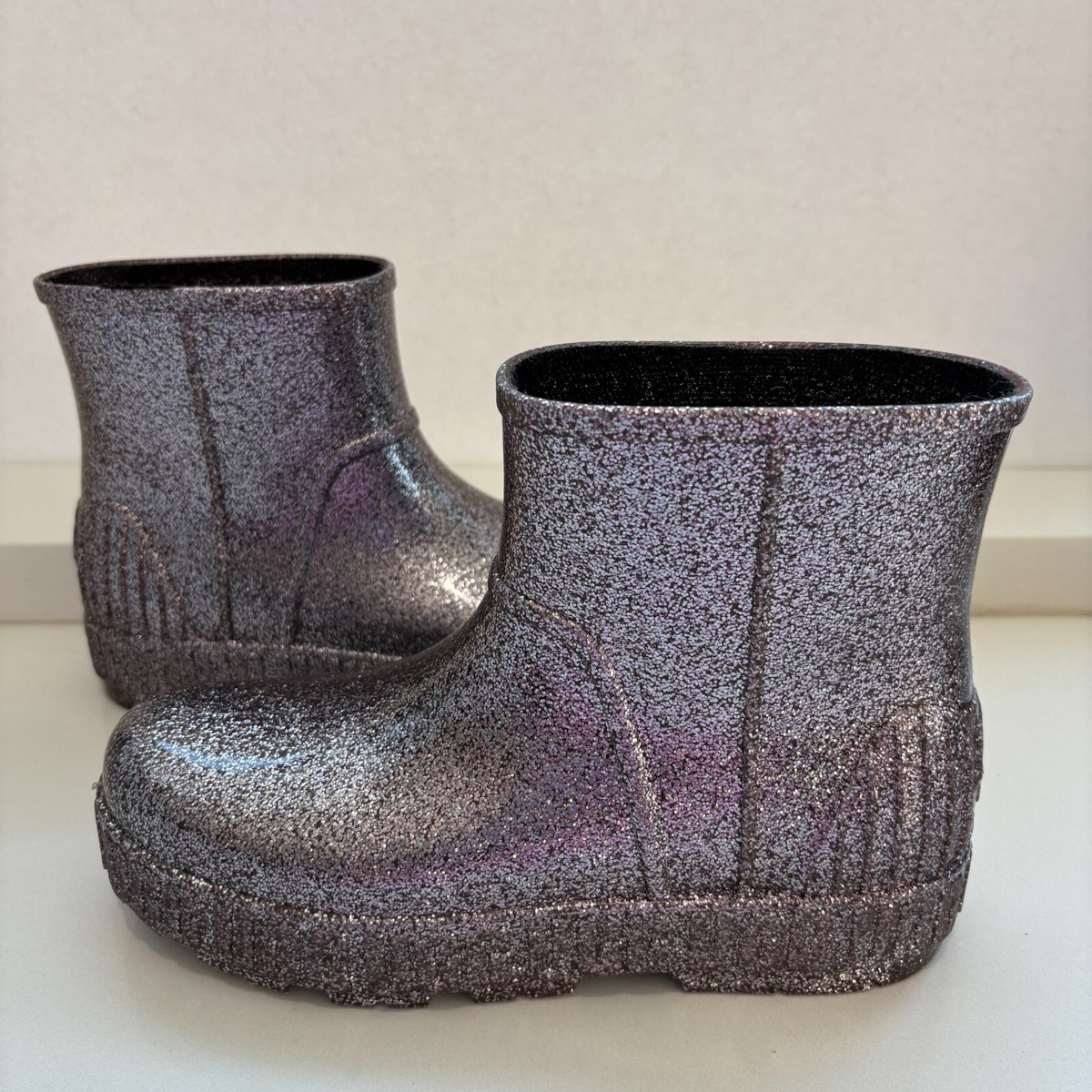 Waterproof Boots Ugg Shiny Rain Boots Ugg Black Rain Boots Tall