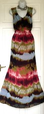 PER UNA ART DECO PRINT MAXI PARTY DRESS SIZE 20L