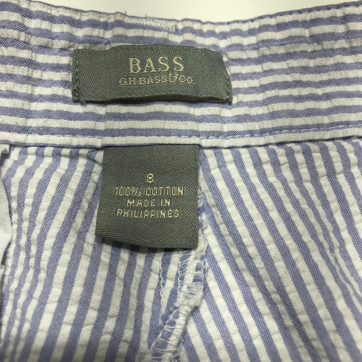 Short de bain seersucker rayé BLEU FONCE pour homme MONOPRIX