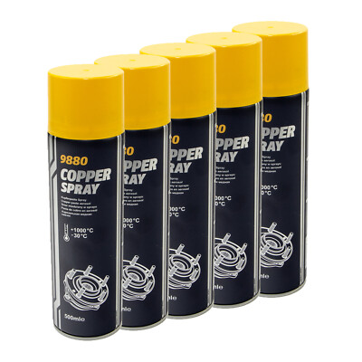 Kupferpaste 5 x 500 ml MANNOL 9880 Kupfer Spray Bremspaste Schmiermittel Fett