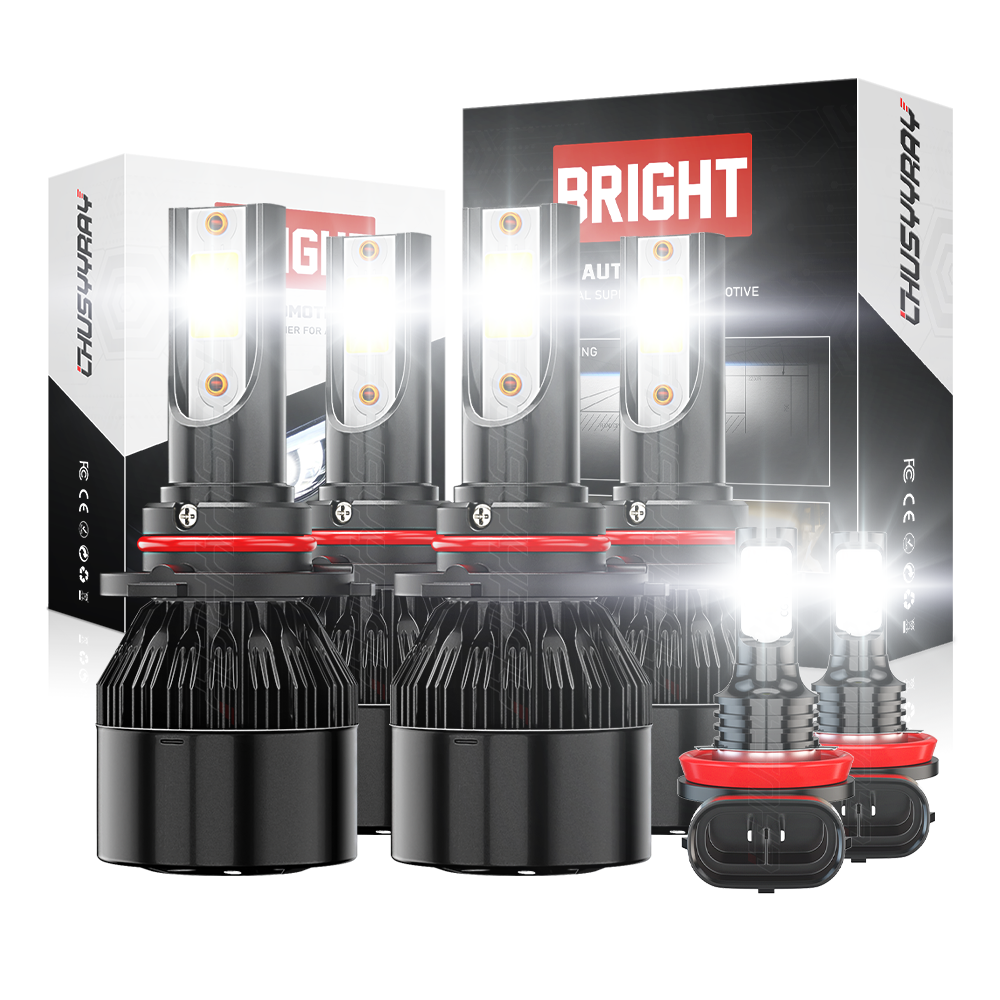 for Toyota Corolla 2009 2010-2013 9006 9005 H11 LED Headlight Fog Light Bulb Kit