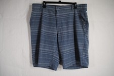 Men's O'rageous Shorts Size 38, Tag 36 Heather Blue Striped
