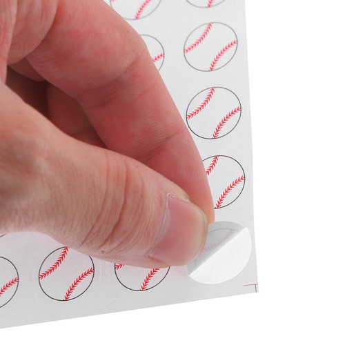 20 Sheets Baseball Label Sticker Stickers for Water Bottle Boy Bottles - Afbeelding 6 van 12