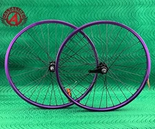 ALTALINE 26" X 2.125 FRONT OR COASTER CRUISER WHEEL 36 SPOKE 12G 3/8 AXLE PURPLE